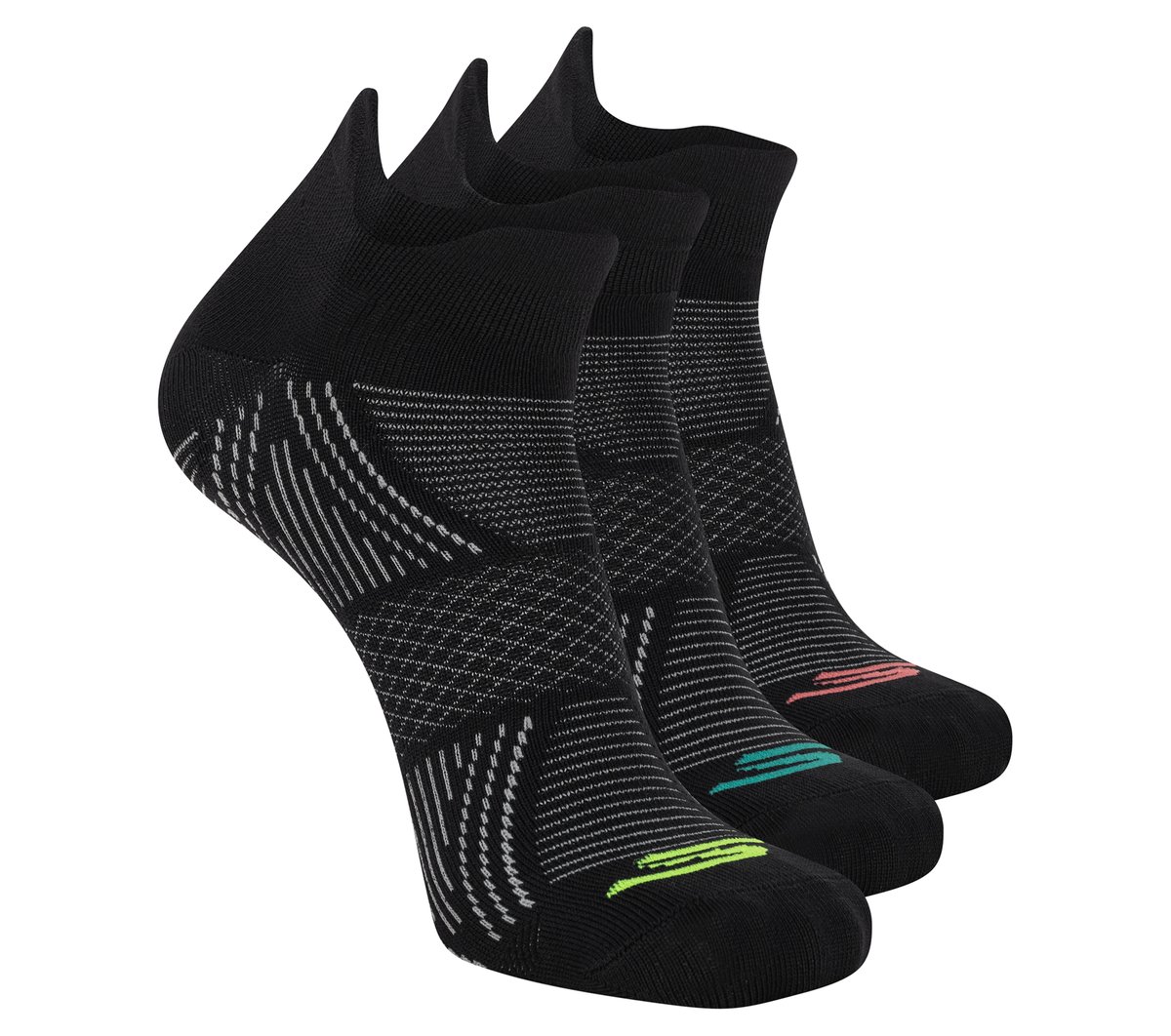 Skechers 3 Pack Hombre's Performance Low Cut Pattern medias o calcetines? en Negro, talla Grande