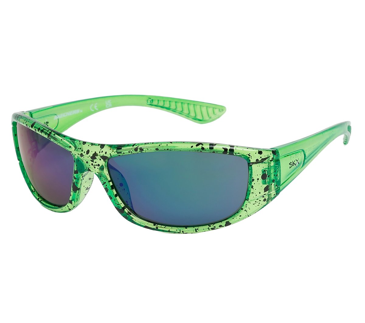 Wrap Sunglasses — GREEN / BLACK