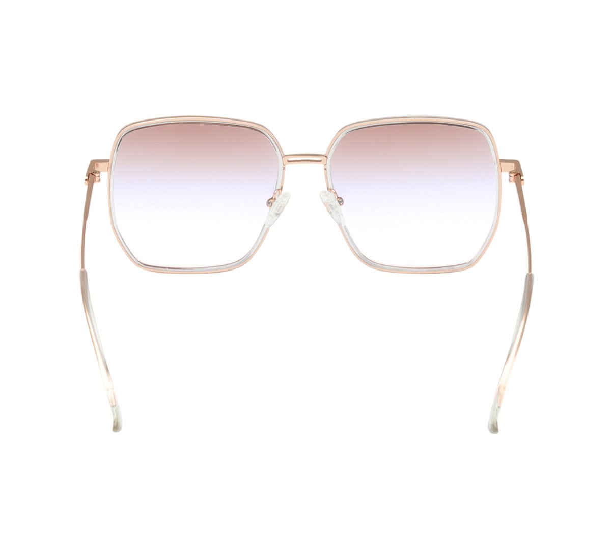 Square Retro Sunglasses — CLEAR