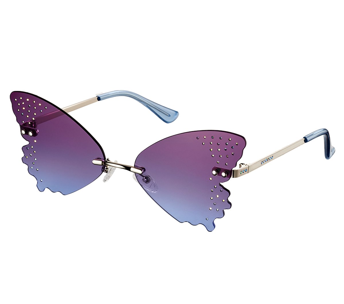 Skechers Rimless Butterfly gafas de sol en Plata