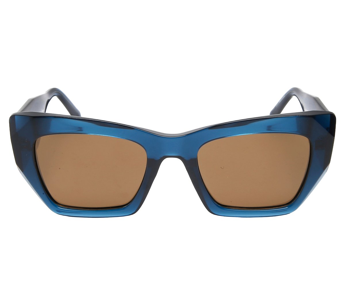 Square Crystal Sunglasses — BLUE