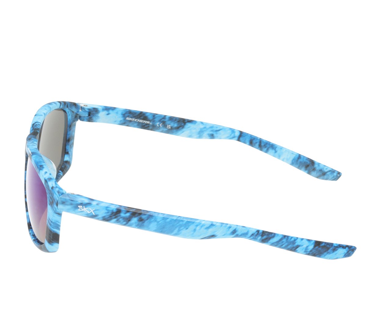 Square Mirror Lens Sunglasses — BLUE