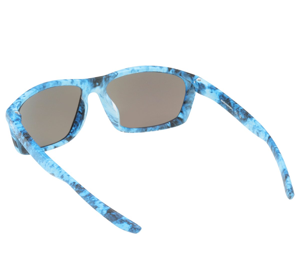 Square Mirror Lens Sunglasses — BLUE