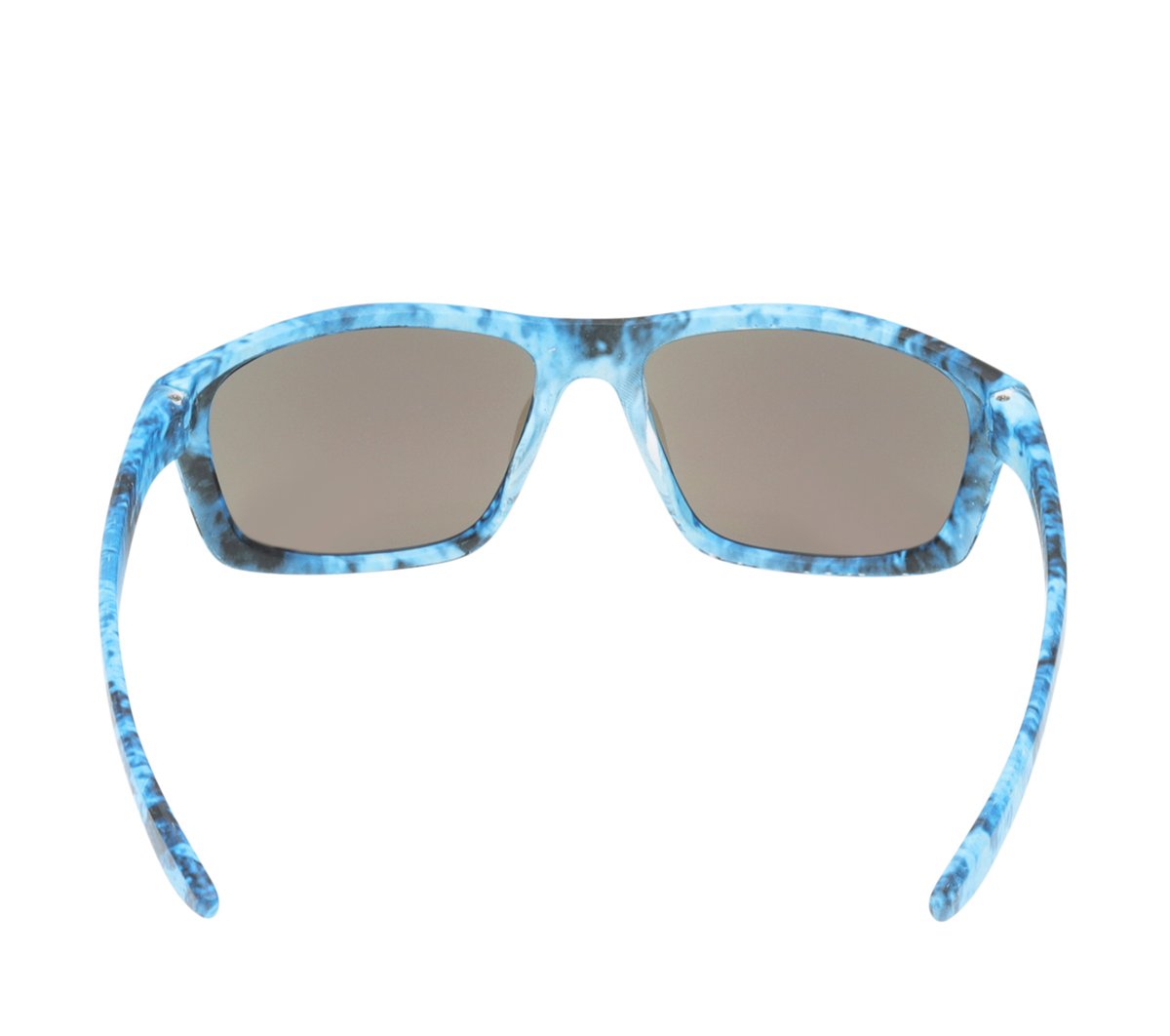 Square Mirror Lens Sunglasses — BLUE