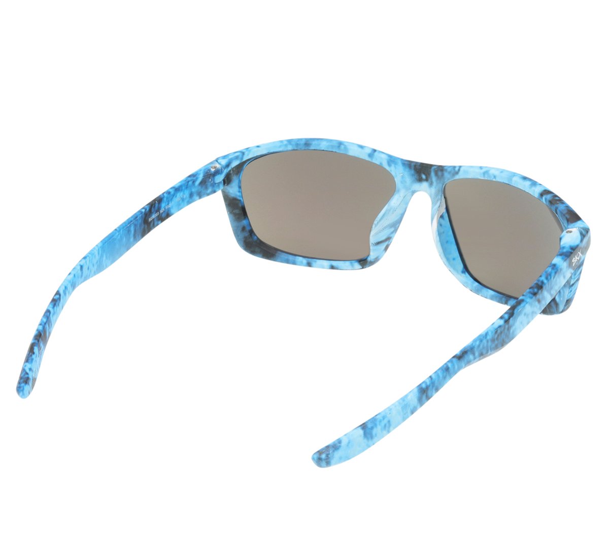 Square Mirror Lens Sunglasses — BLUE