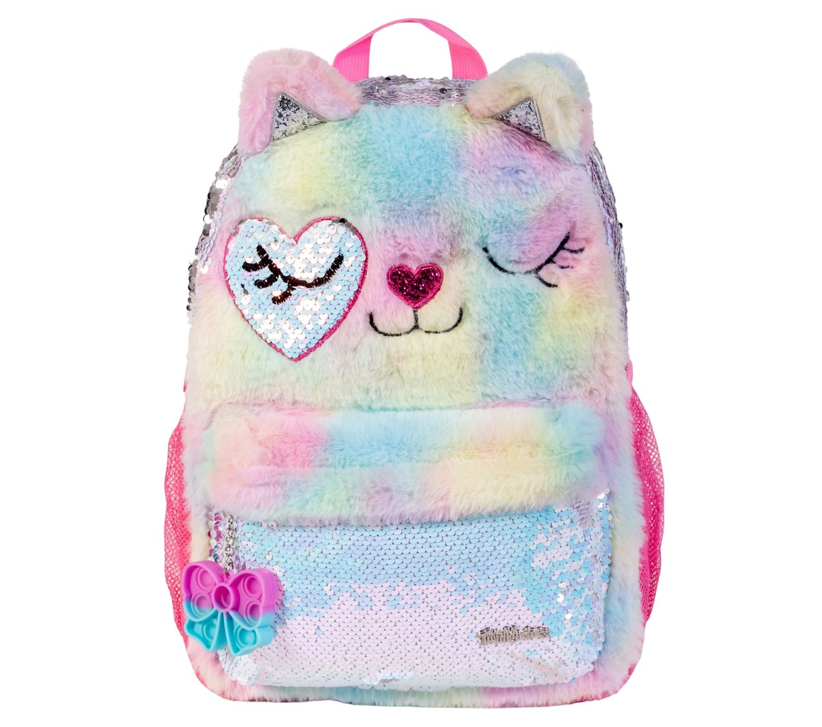 Twinkle Toes: Fur Cat Backpack — MULTI