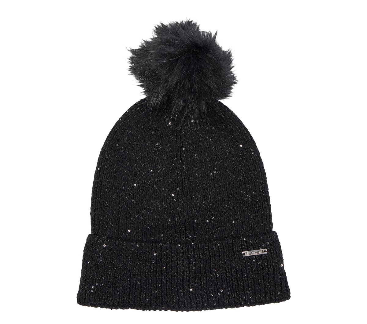 Skechers Sequin Beanie en Negro