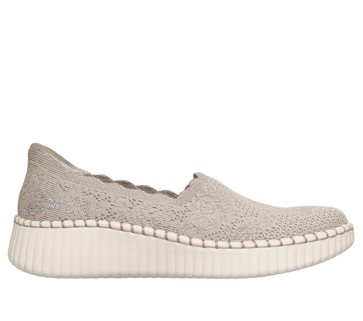 Skechers Slip-ins: Wilshire Blvd - True Charm Slip-On Shoes in Nature Brown/Gray, Größe 41, Vegan, In der Maschine waschbar