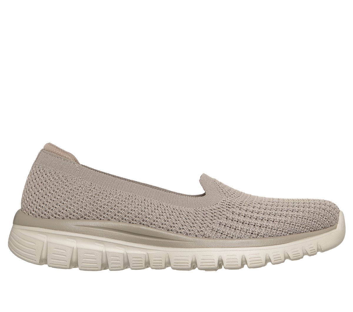 Skechers Damen Graceful - Blissful Intent Slip-On Shoes in Natur, Größe 41, Vegan, Waschmaschinenfest