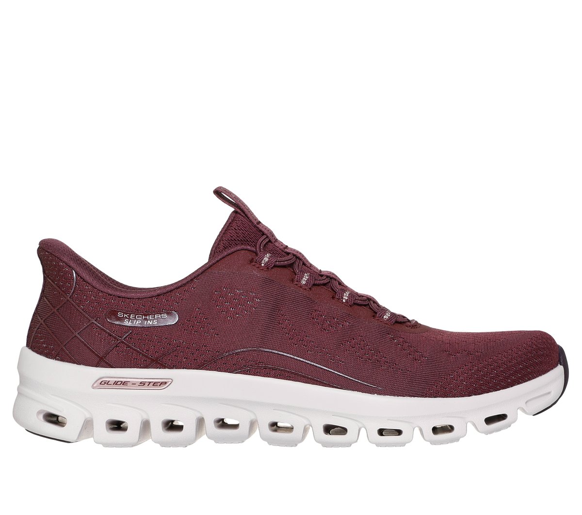 Skechers Dames Slip-ins: Glide-Step Elevate - Amaze CM Zwart, Maat 35, Vegan, Mag in de wasmachine, Medium