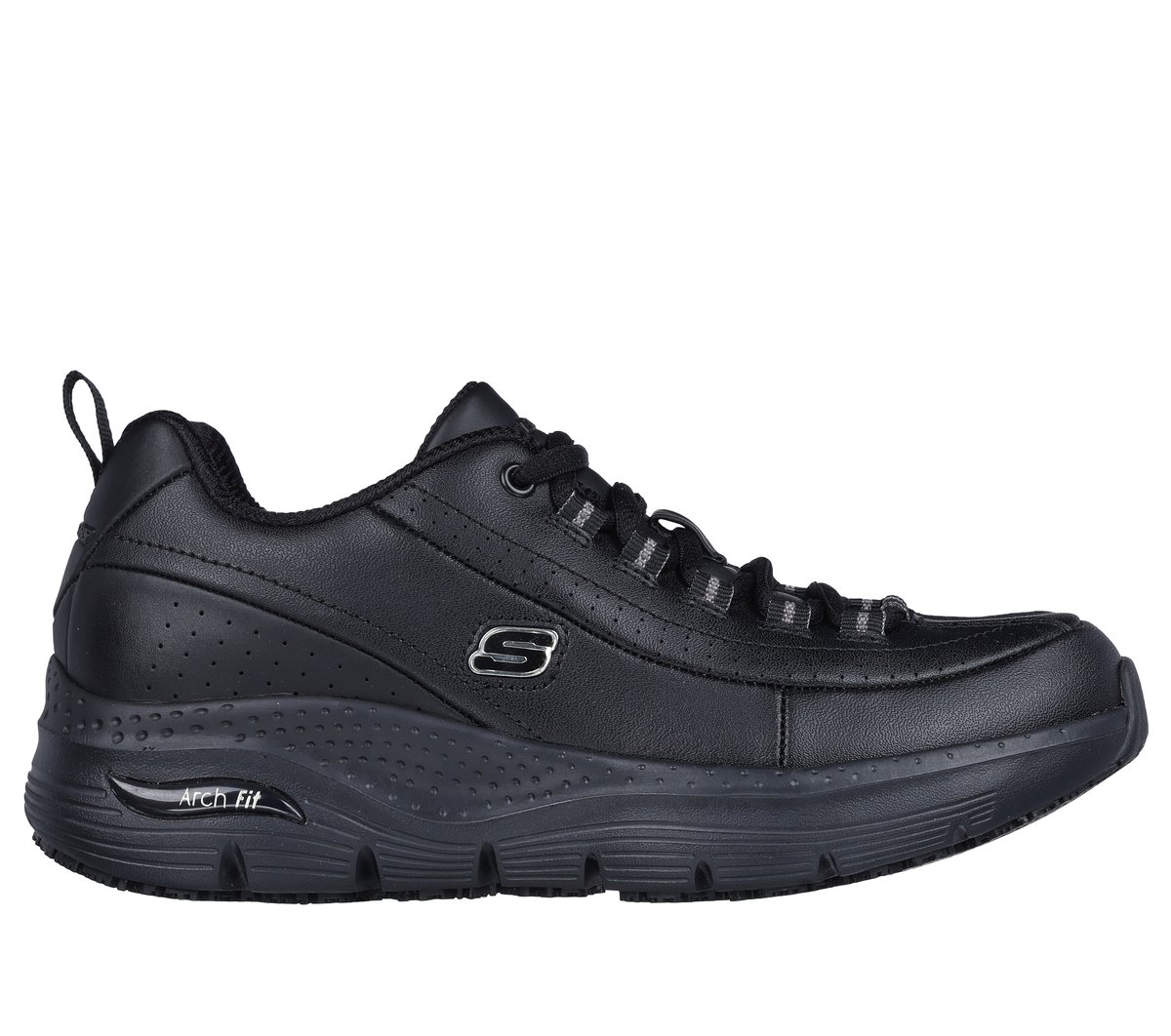 Skechers Dames Work: Arch Fit SR - Trickell II CM Zwart, Maat 35, Medium