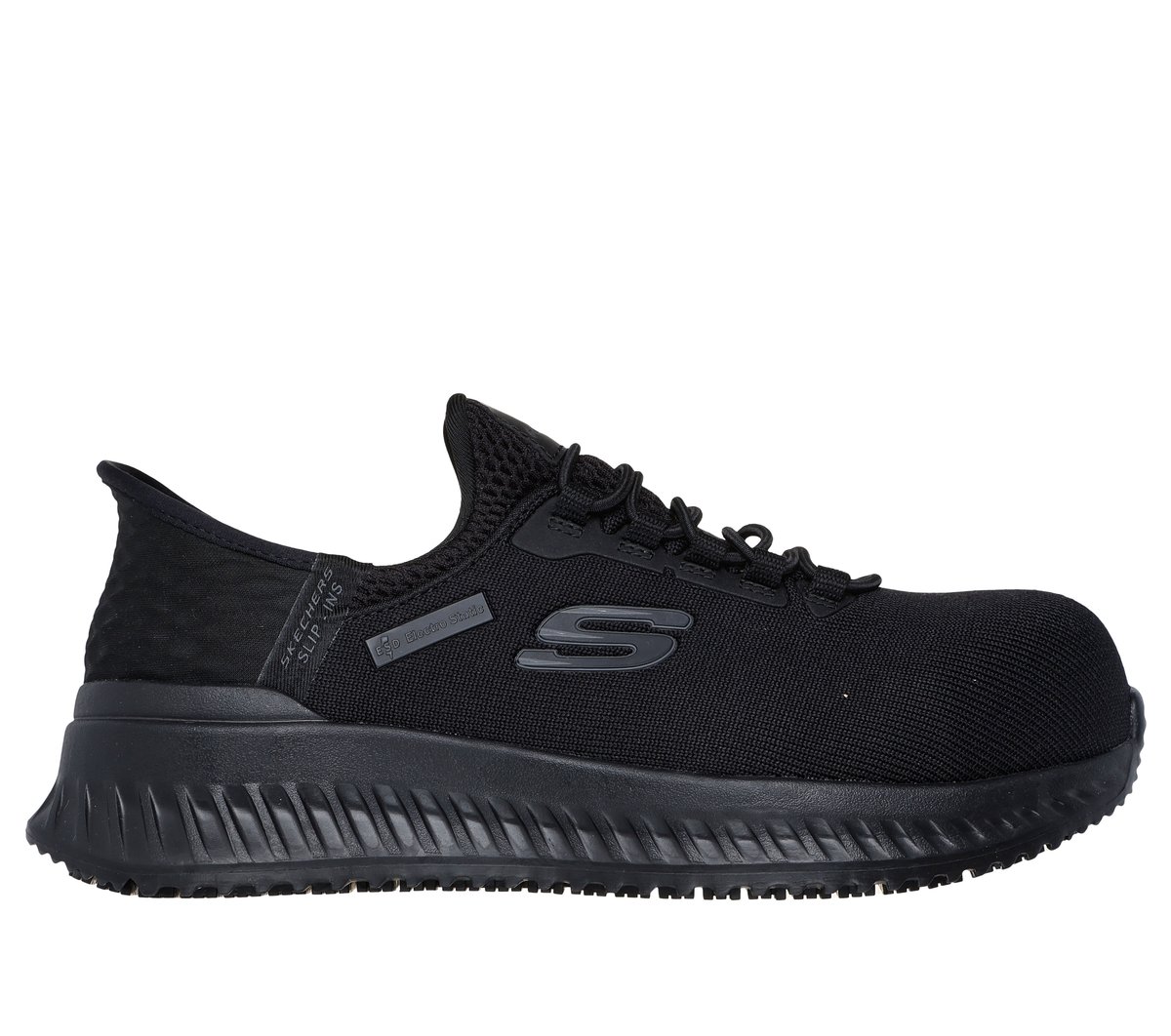 Skechers Slip-ins Work: Tilido - Ombray Sneaker in Schwarz/Violett, Größe 43