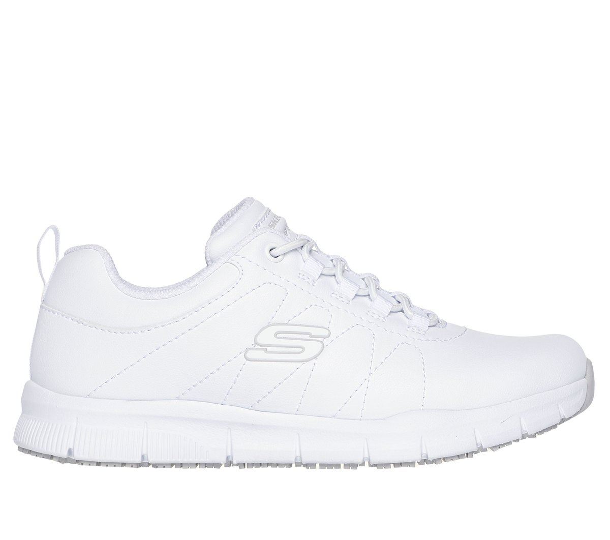Skechers Dames Work Slip-Resistant: Nampa - Beja CM Wit, Maat 35, Medium