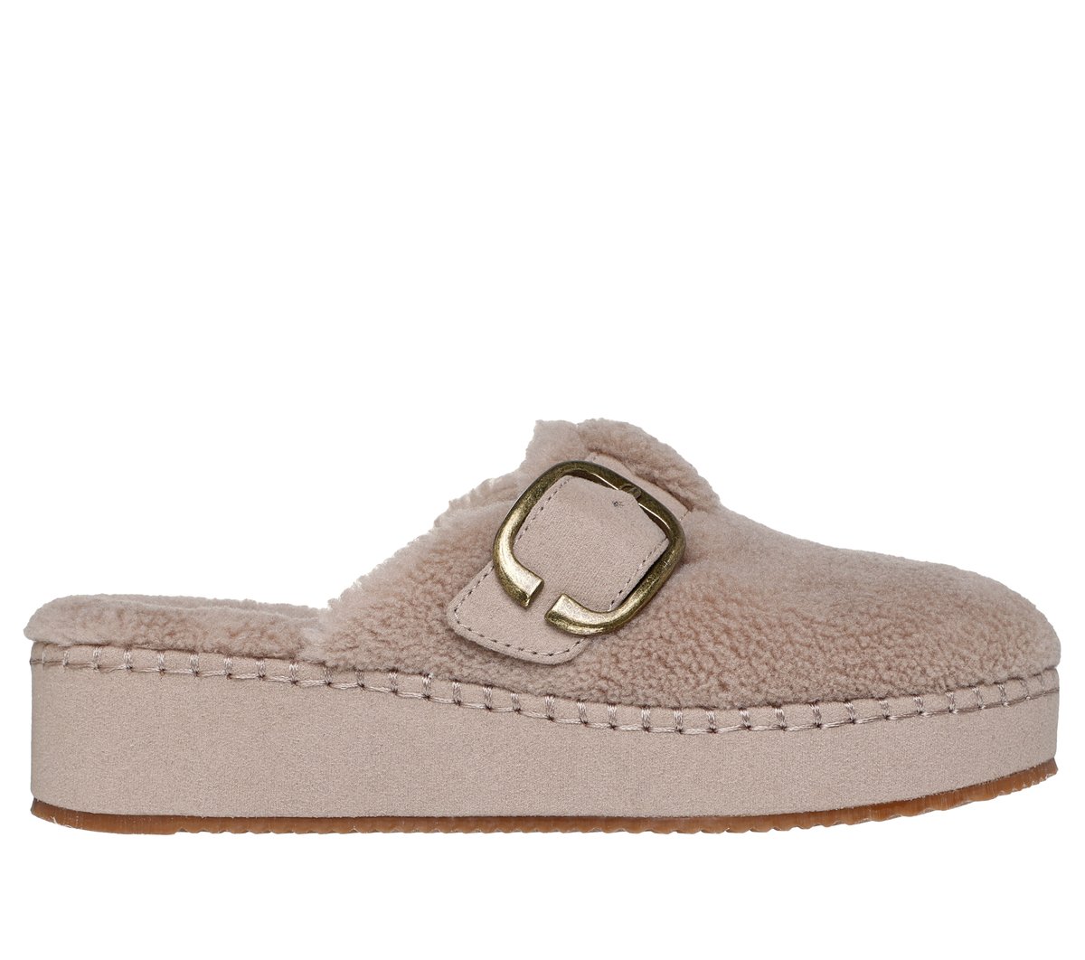 Skechers Dames BOBS Rosey Rise - Cuddle Kicks CM Taupe, Maat 35, Vegan, Medium