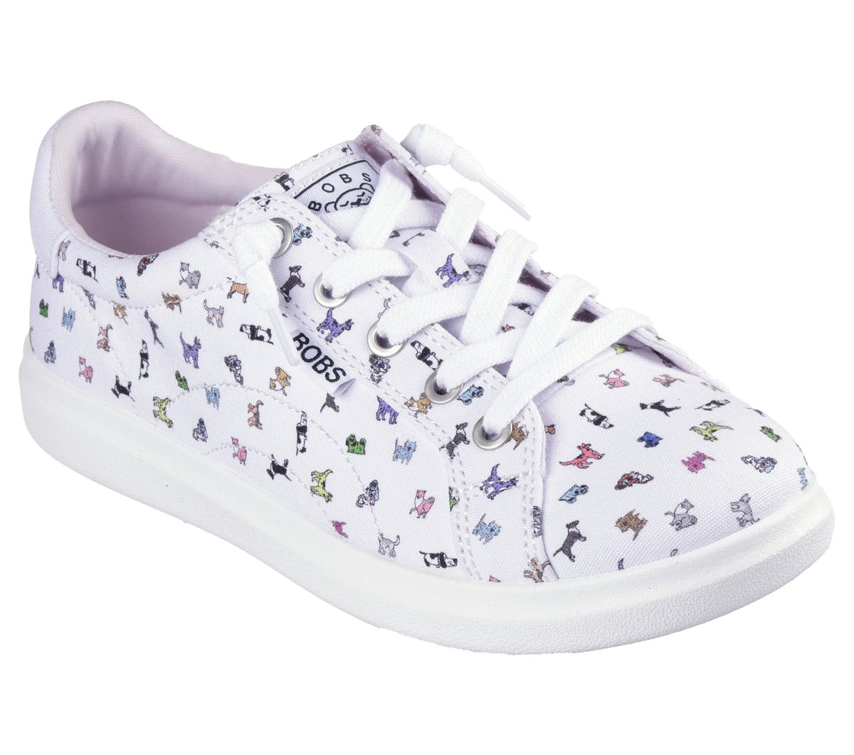 BOA SKECHERS 等身大POP BOBS D'Vine - Roaming Pup - WHITE / MULTI