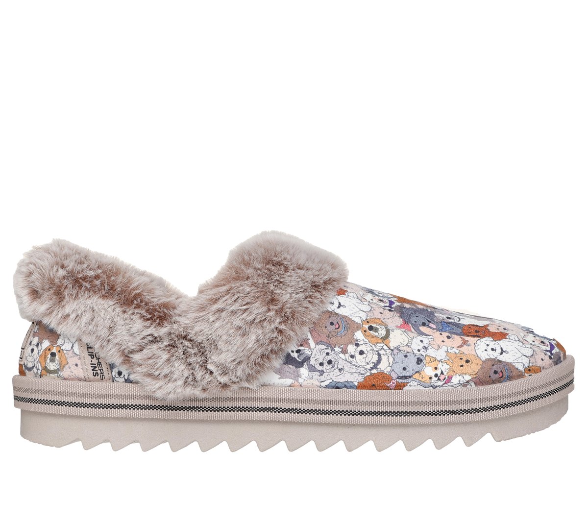 Skechers Slip-ins: BOBS Cozy Kiss - Paw Jams - BROWN / MULTI