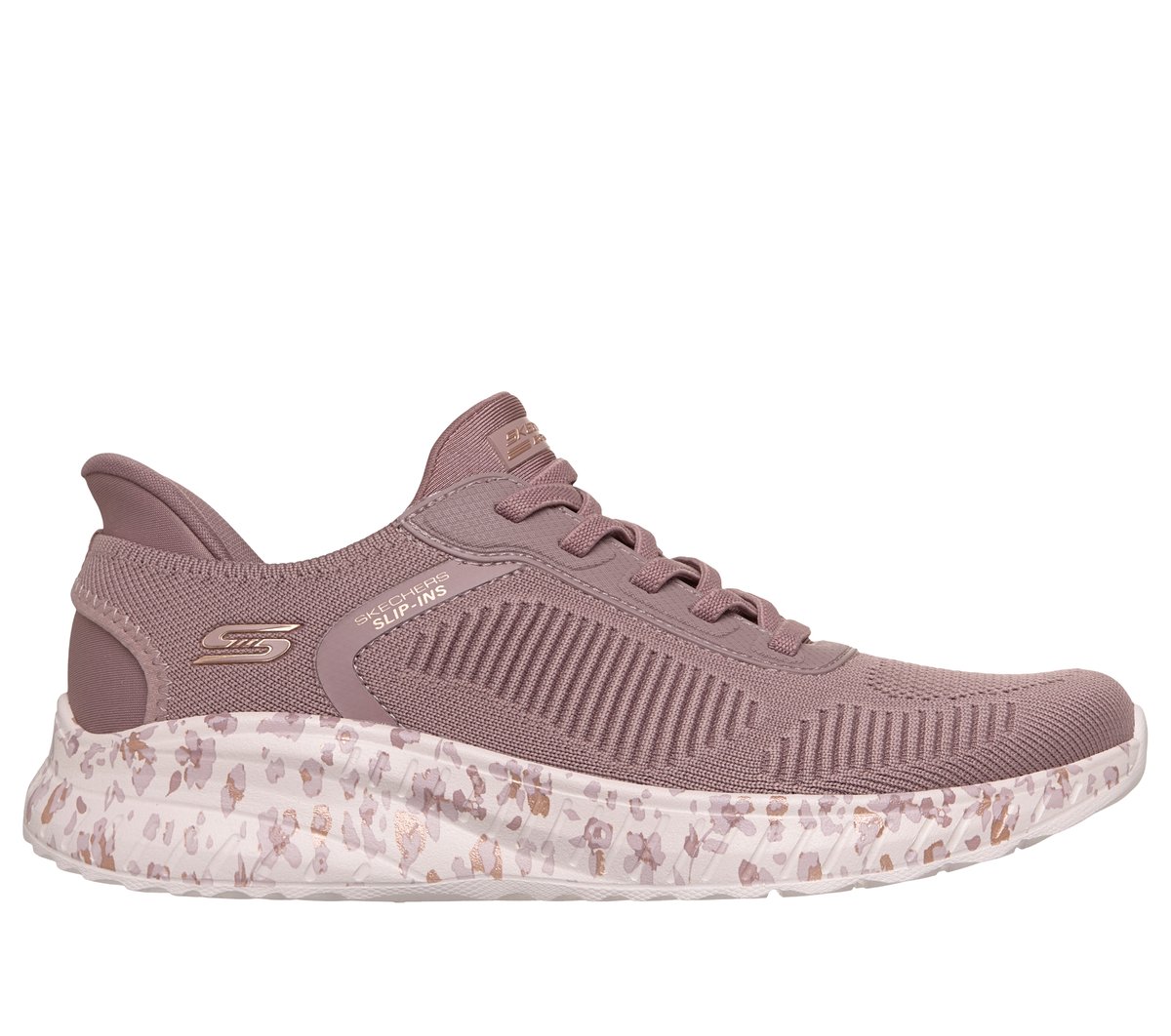 Skechers Dames Slip-ins: BOBS Sport Squad Chaos - Urban Drift CM Licht Mauve, Maat 35, Mag in de wasmachine, Medium
