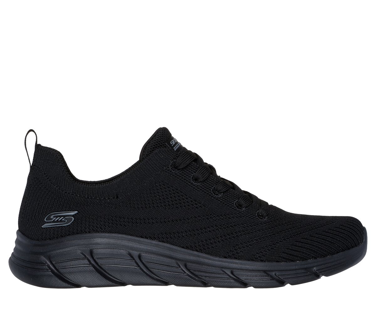 Skechers Dames BOBS Sport B Flex Lo - Graceful Stride CM Zwart, Maat 35, Mag in de wasmachine, Medium