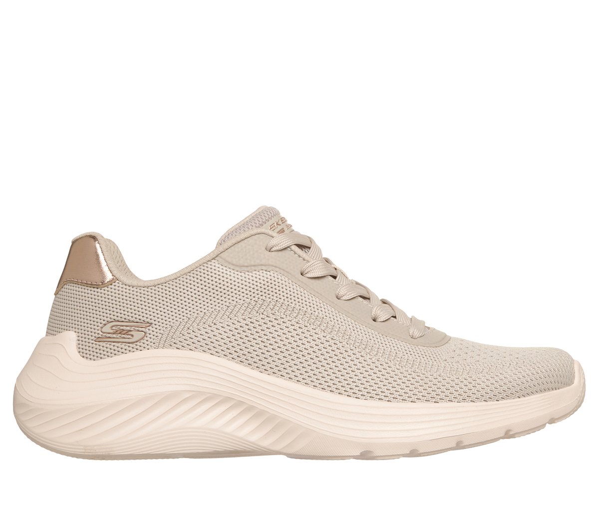 Skechers Dames BOBS Sport Squad Waves - Current Look CM Gebroken Wit, Maat 35, Mag in de wasmachine, Medium