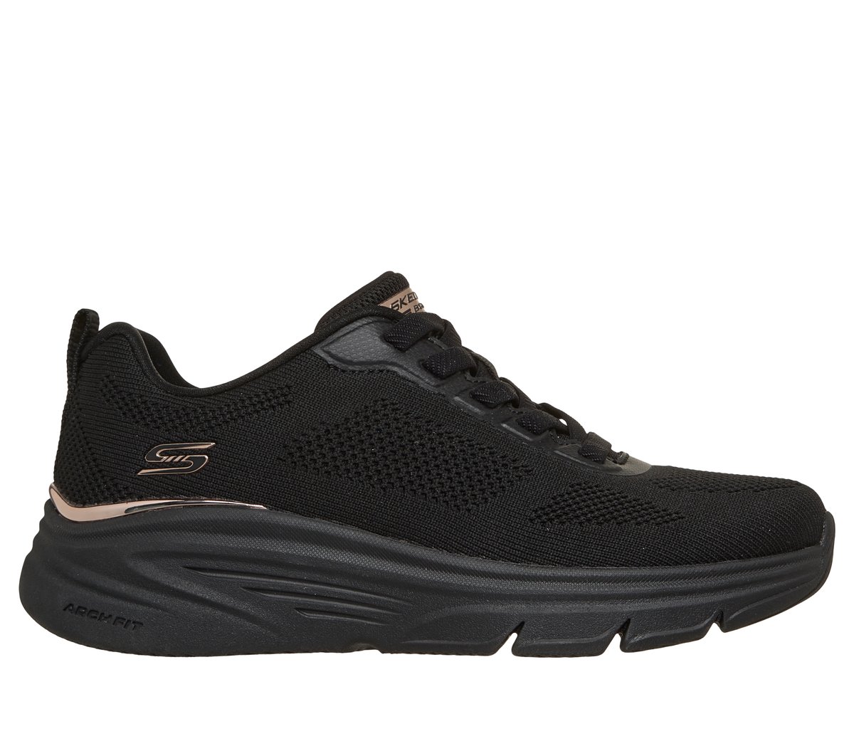 Skechers BOBS Sport Arch Fit Elev8 Sneaker in Schwarz, Größe 41, Vegan, In der Maschine waschbar