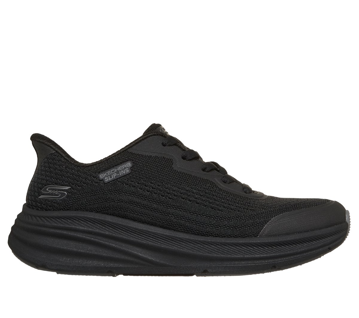 Skechers Dames Slip-ins: BOBS Sport Skillz - Airy Stride CM Zwart, Maat 35, Mag in de wasmachine, Medium