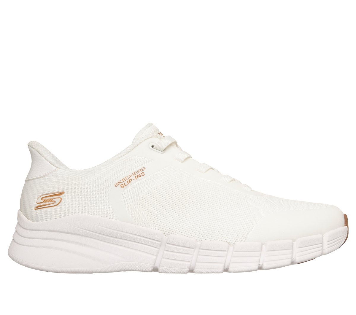 Skechers Slip-ins: BOBS B Flex 2.0 Sneaker in Weiss, Größe 48.5, In der Maschine waschbar