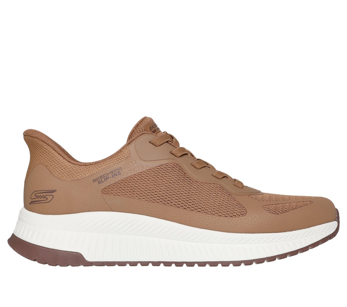 Skechers Heren Slip-ins: BOBS Sport Squad Chaos 4 CM Bruin, Maat 39, Medium