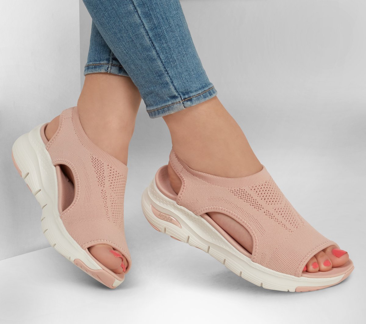 トップス beautiful people shirtingbigcollarshirt Women's Skechers, Arch Fit - City Catch Sandal ‐ Peltz Shoes