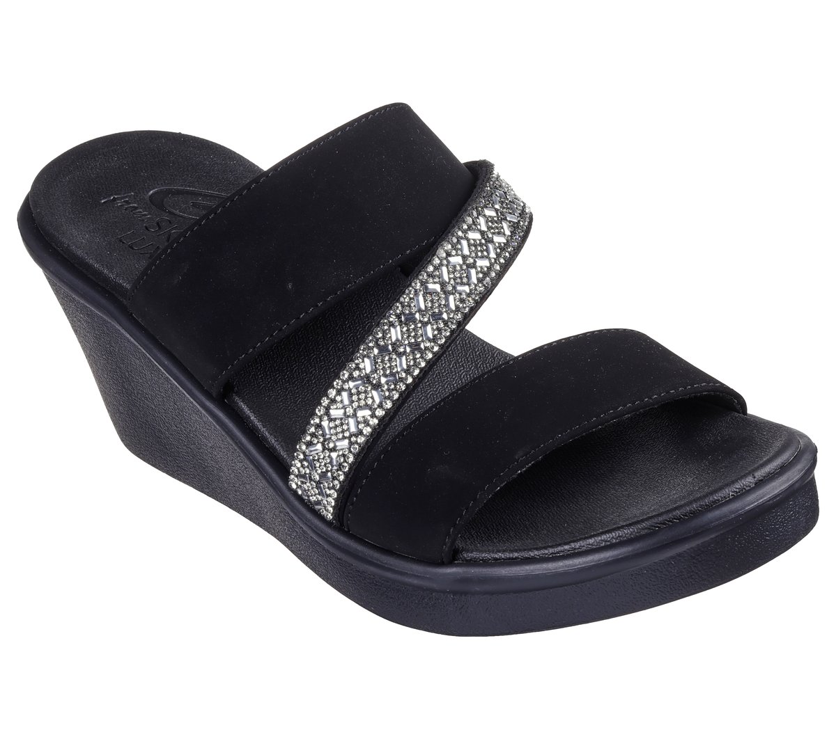 スケッチャーズ ランブルオン ニュークラッシュ黒　24センチ SKECHERS スケッチャーズ SLIP-INS スリップインズ RUMBLE ON