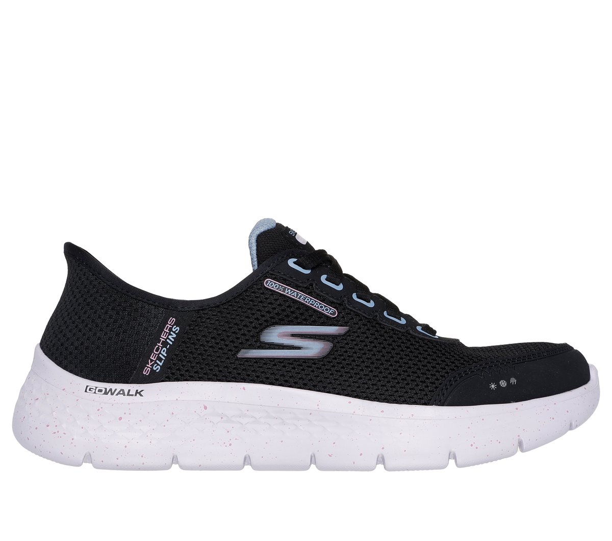 Skechers Dames Slip-ins Waterproof: GO WALK Flex - Clear Creek CM Olijf, Maat 35, Vegan, Medium