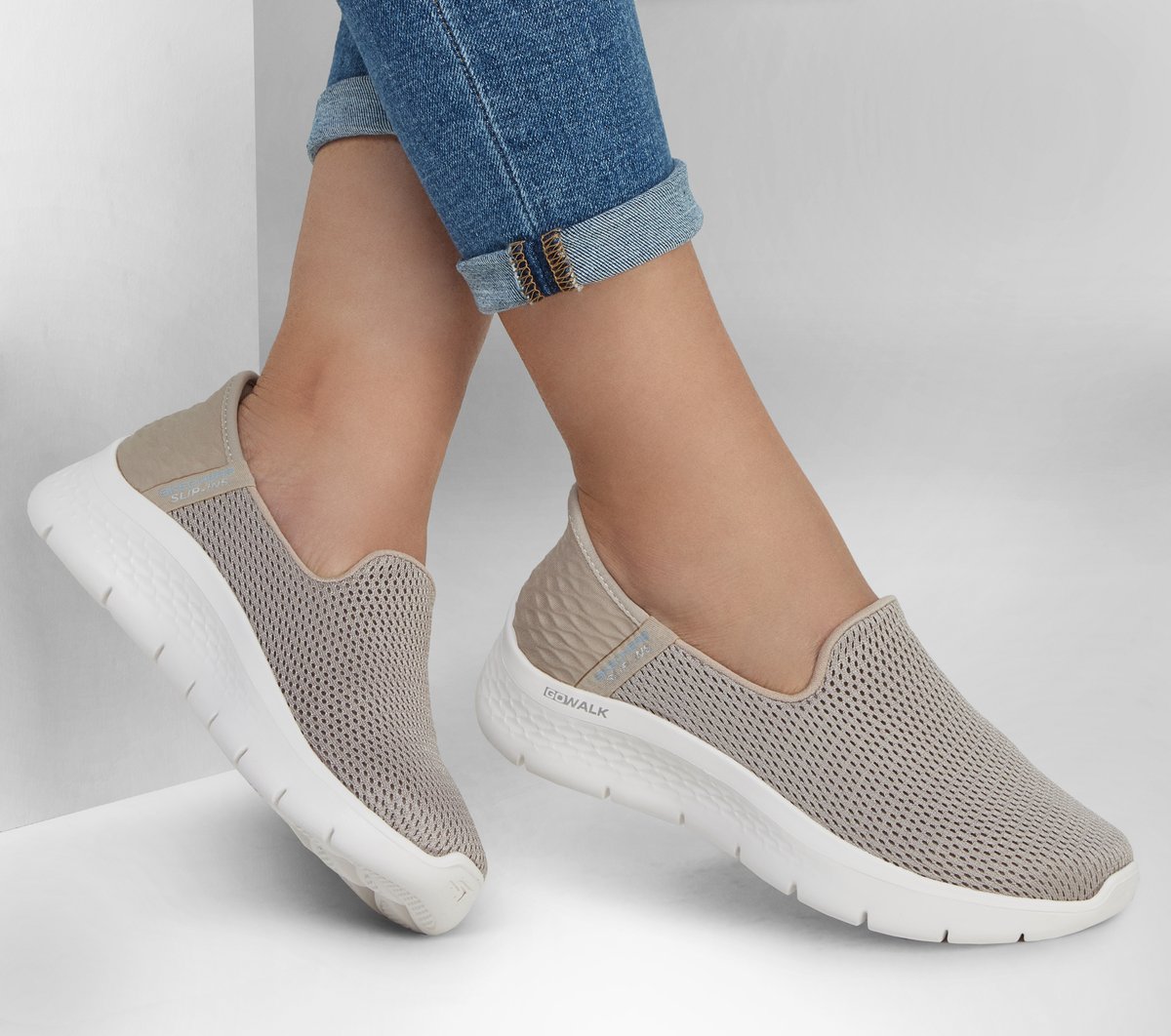 THE SKULL DISK DAMNGOOD!! × NATURE TONES Skechers Slip-ins: GO WALK Flex - Relish
