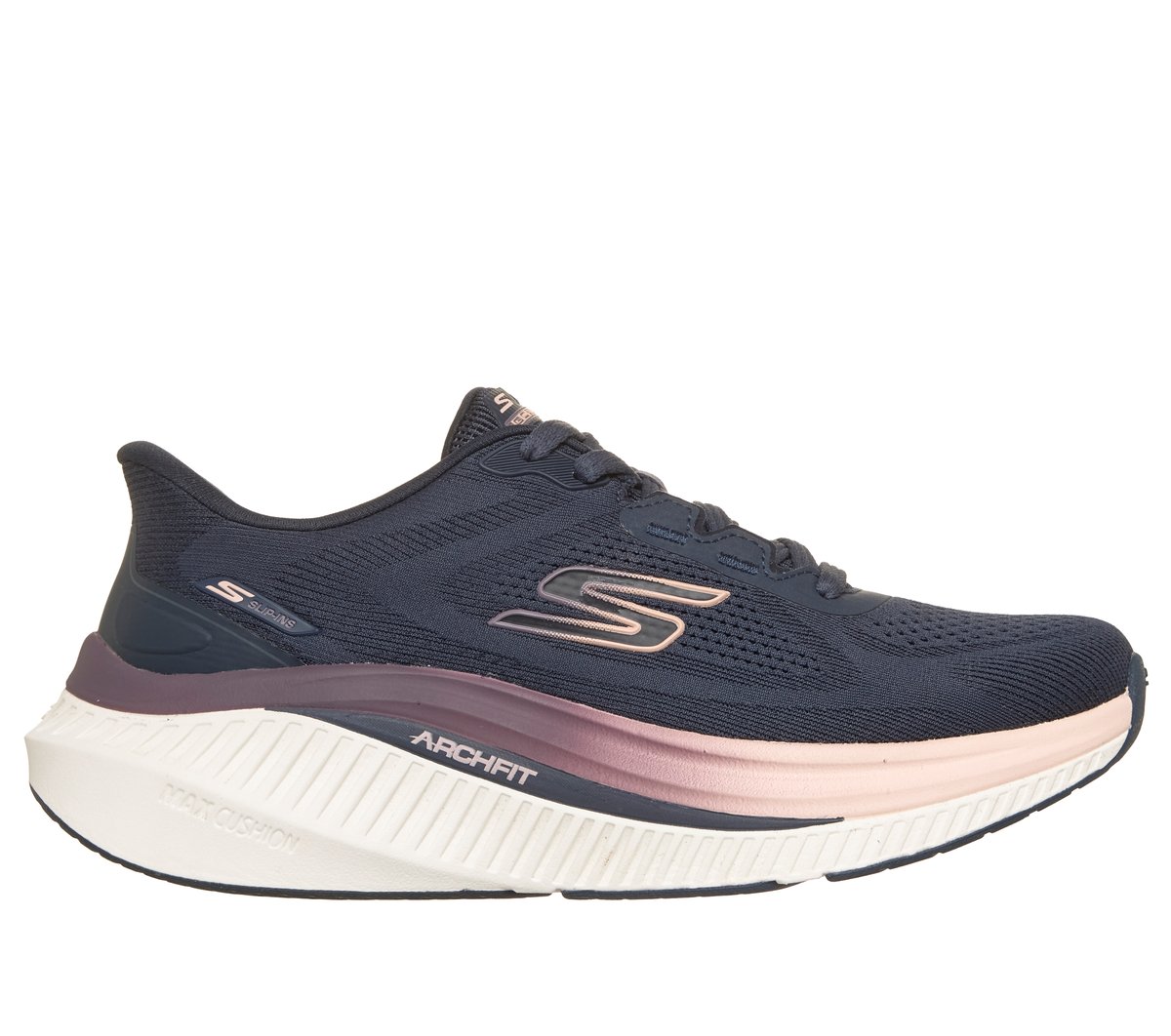 Skechers Dames Slip-ins: GO WALK Max Cushioning Arch Fit - Aria CM Marine, Maat 35, Vegan, Mag in de wasmachine, Medium