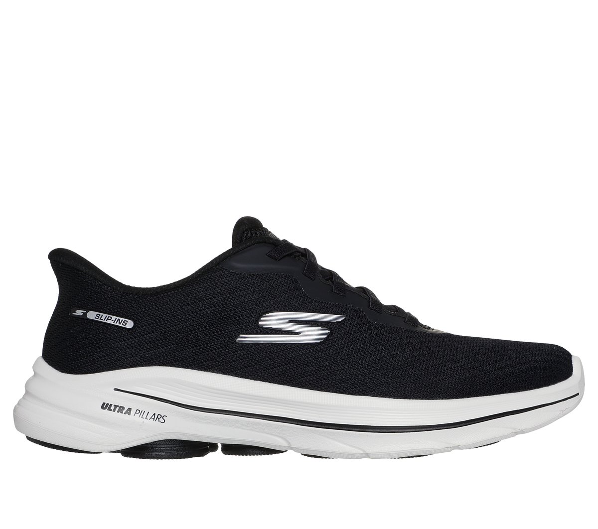 Skechers Slip-ins: GO WALK 8 - Nadia - BLACK / WHITE