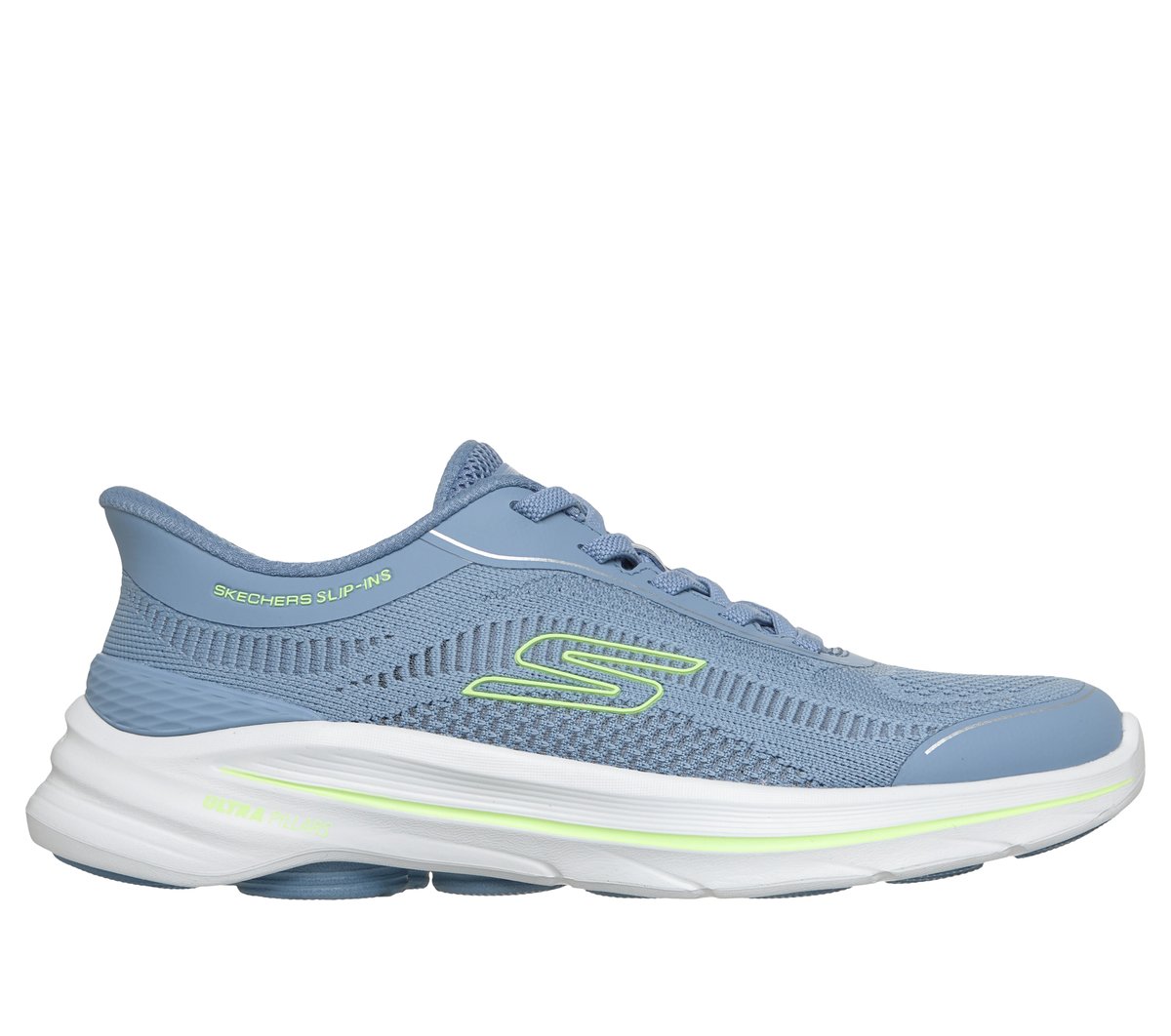 Skechers Slip-ins: GO WALK 8 - Rylee Sneaker in Blau Grau, Größe 43, Vegan, In der Maschine waschbar