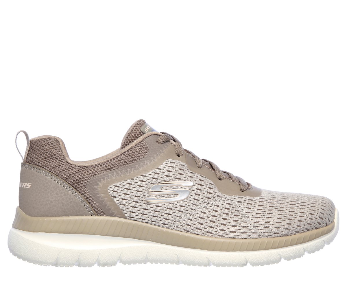 Skechers Dames Bountiful - Quick Path CM Grijs/Koraal, Maat 35, Vegan, Medium
