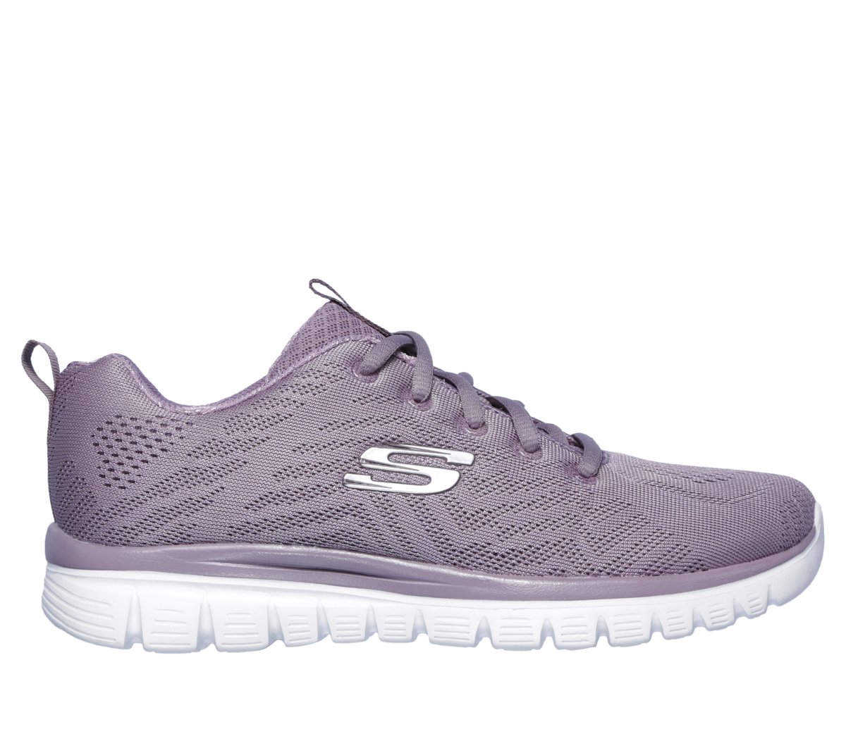 Skechers Dames Graceful - Get Connected CM Zwart, Maat 35 Wide, Vegan