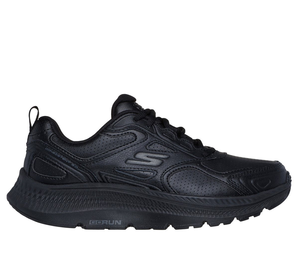 Skechers GO RUN Consistent 2.0 - Sumpter Trail Sneaker in Schwarz, Größe 41 Wide