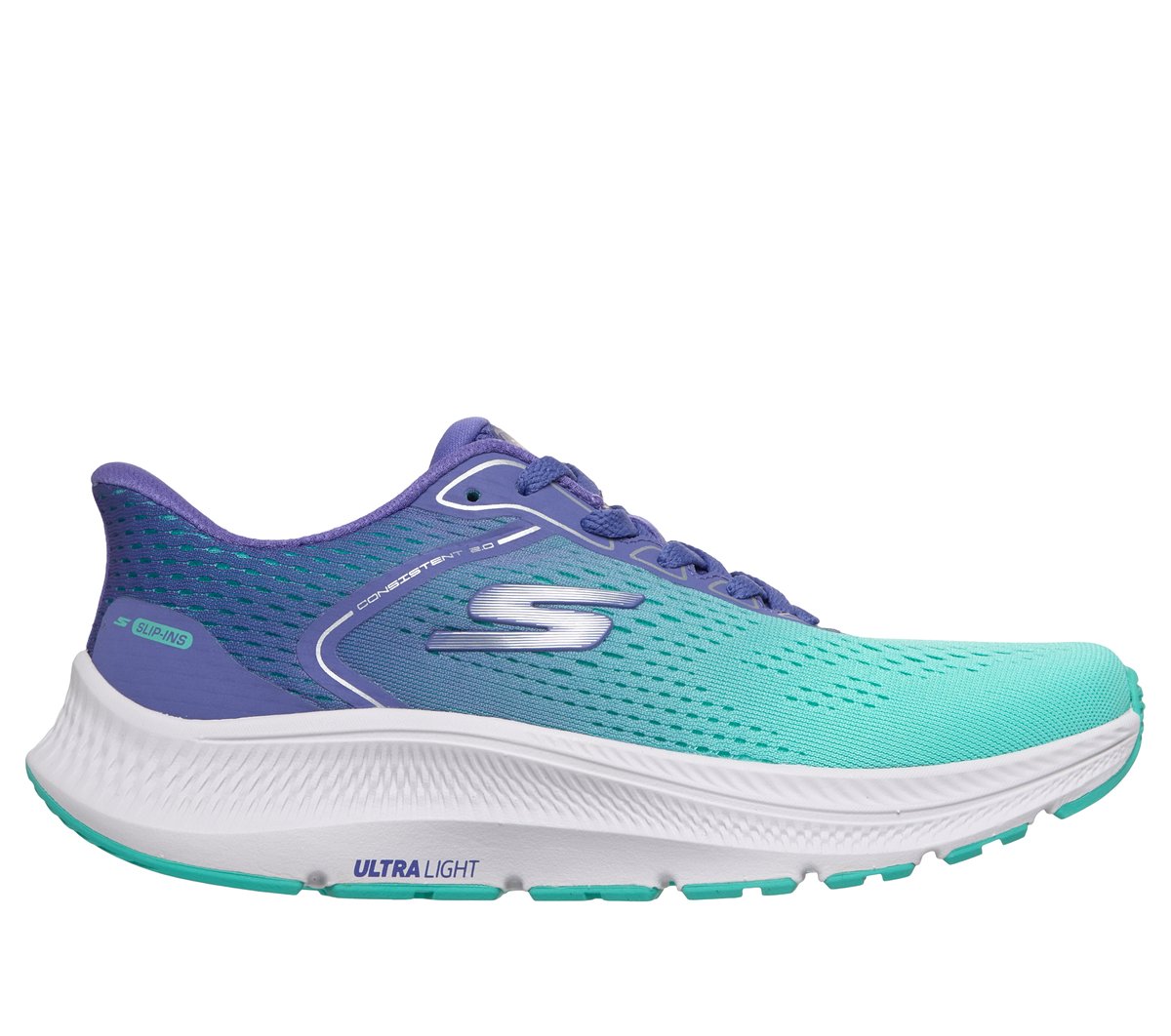 Skechers Slip-ins: GO RUN Consistent 2.0 - Maywood Sneaker in Schwarz/Grau, Größe 41, Vegan, In der Maschine waschbar