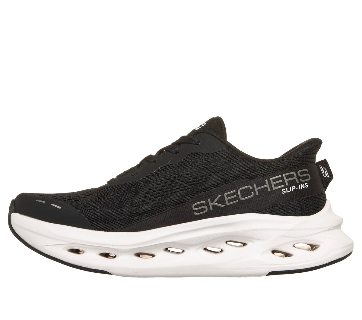 Skechers Slip-ins: Max Cushioning Glide-Step - BLACK / WHITE