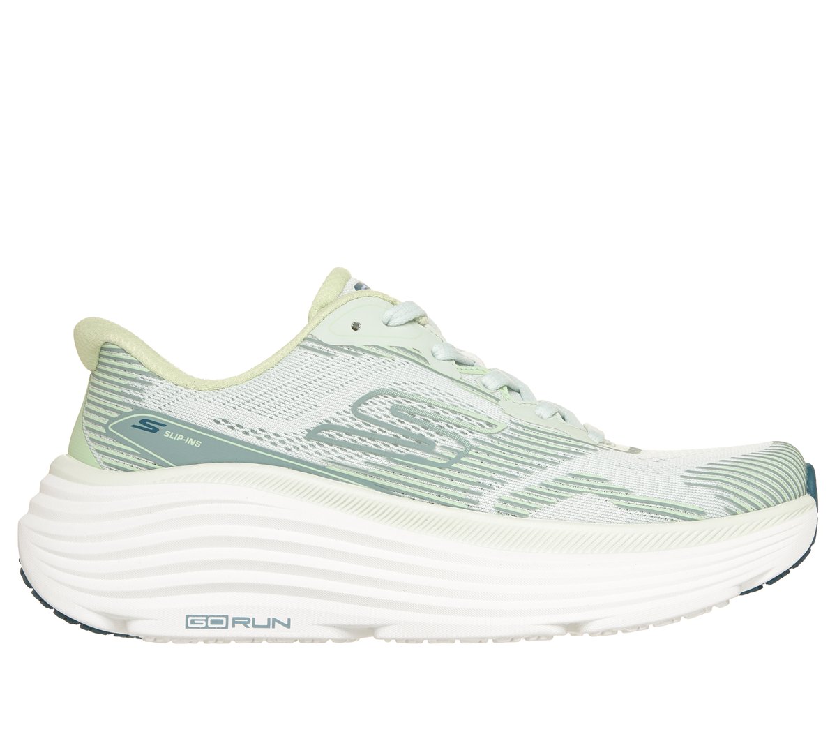 Skechers Slip-ins: Max Cushioning Endeavour - Sequoya Sneaker in Mint, Größe 41, Vegan, In der Maschine waschbar