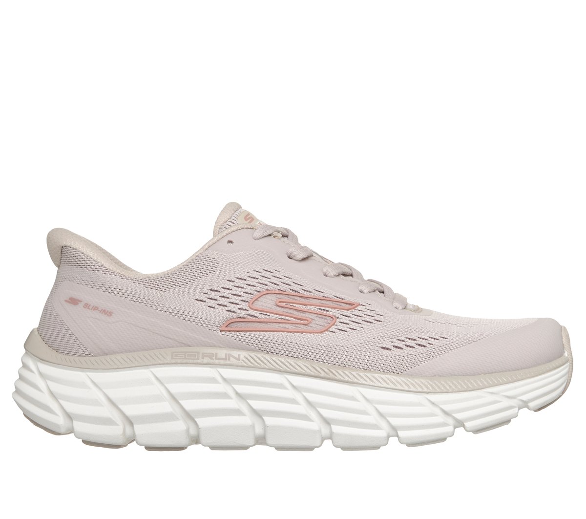 Skechers Dames Slip-ins: Max Flex CM Natuurlijk, Maat 35, Vegan, Mag in de wasmachine, Medium