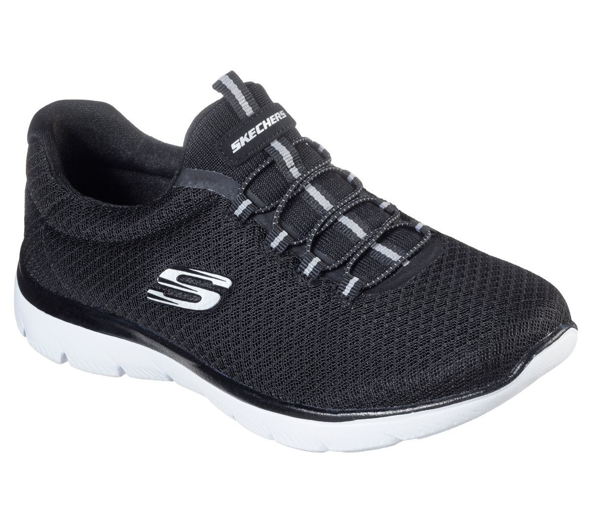 スケッチャーズSUMMITS-SUN FLARE ブラック／ホワイト スケッチャーズ サミッツ | SKECHERS JP