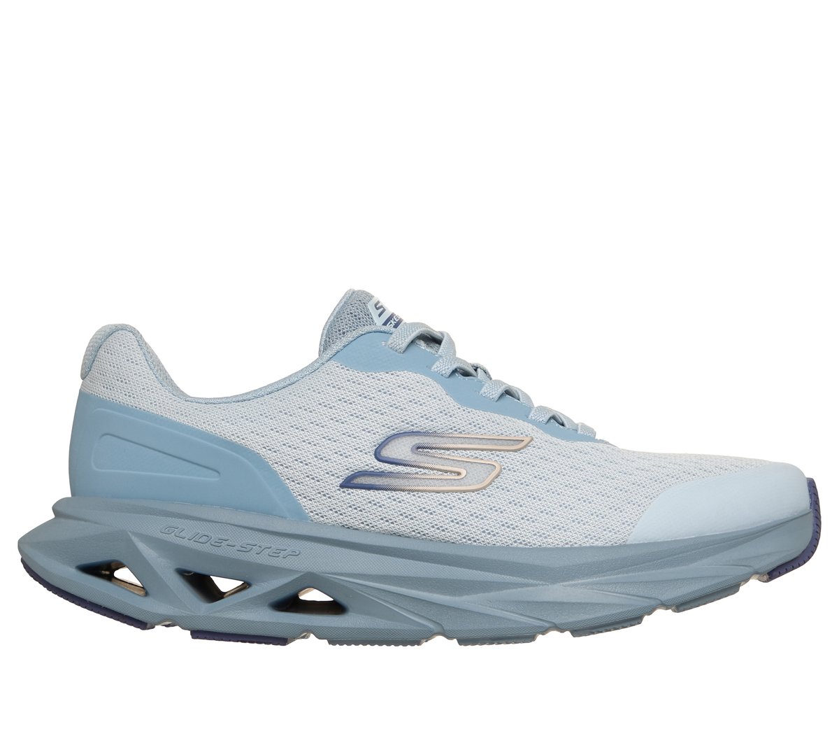 Skechers Dames Glide-Step Vortex - Avalin CM Licht Blauw, Maat 35, Vegan, Mag in de wasmachine, Medium