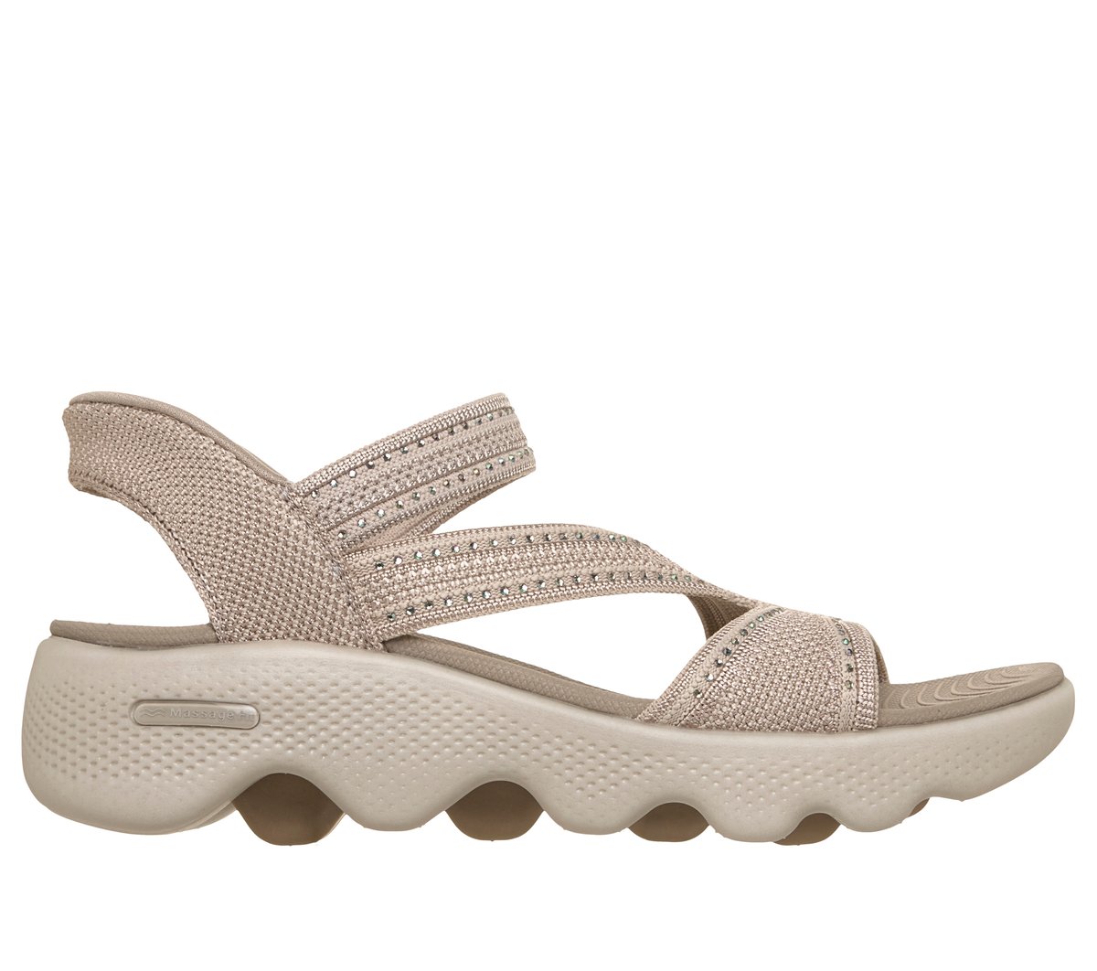 5cコントロール Skechers Slip-ins: GO WALK Massage Fit Sandal - Elise