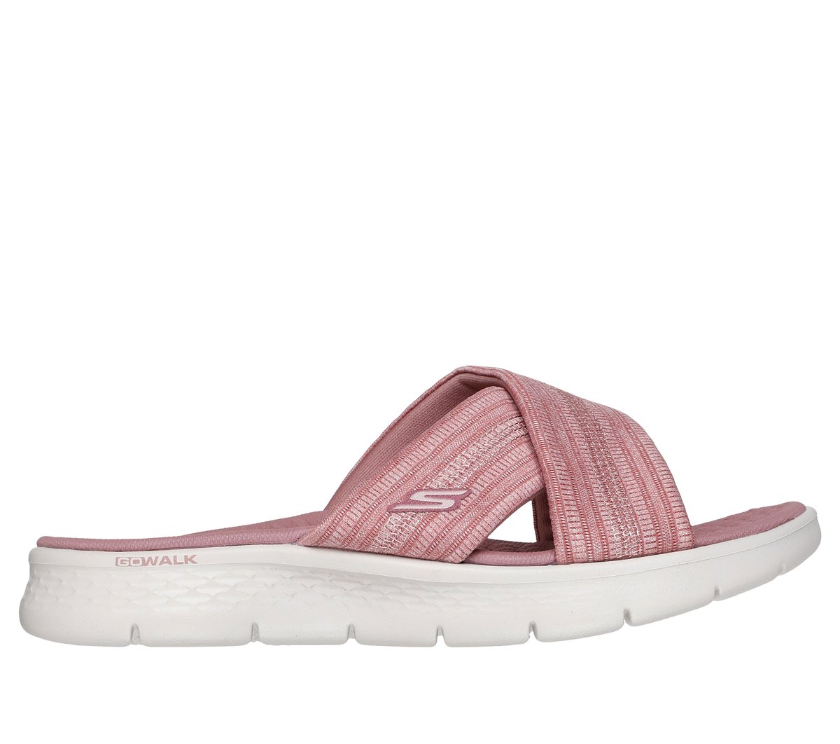 Skechers GO WALK Flex Sandálias - Impressed em Cinzento, Tamanho 42, Vegan, Lavável à máquina