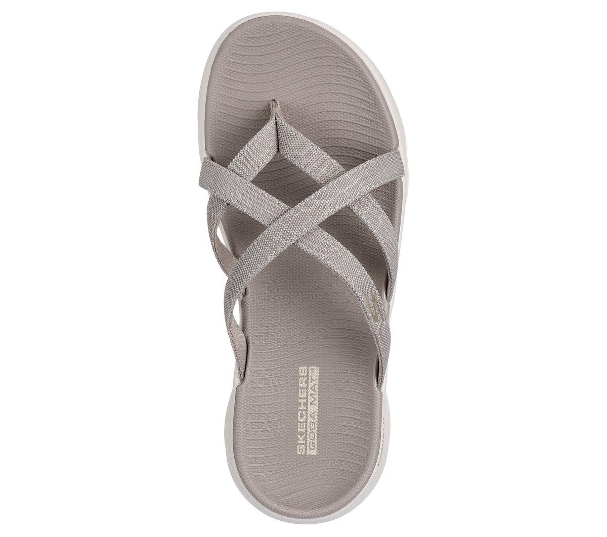 SKECHERS GO WALK FLEX SANDAL グレー Skechers Womens Go Walk Flex Sandal Timeless, Grey, Size 9
