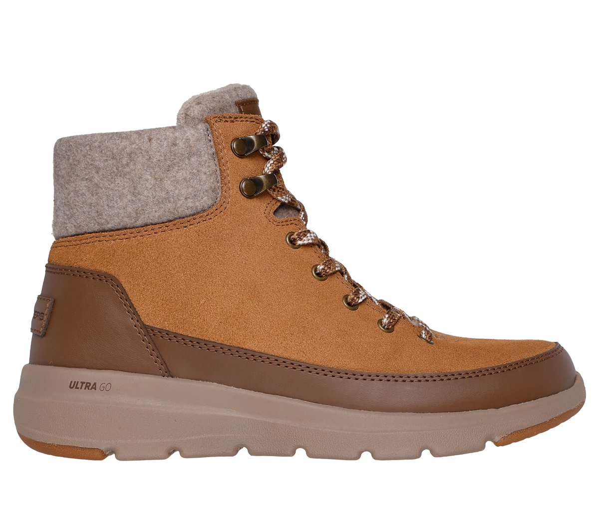 Skechers Dames Glacial Ultra - Tahoe CM Kastanje, Maat 35, Medium