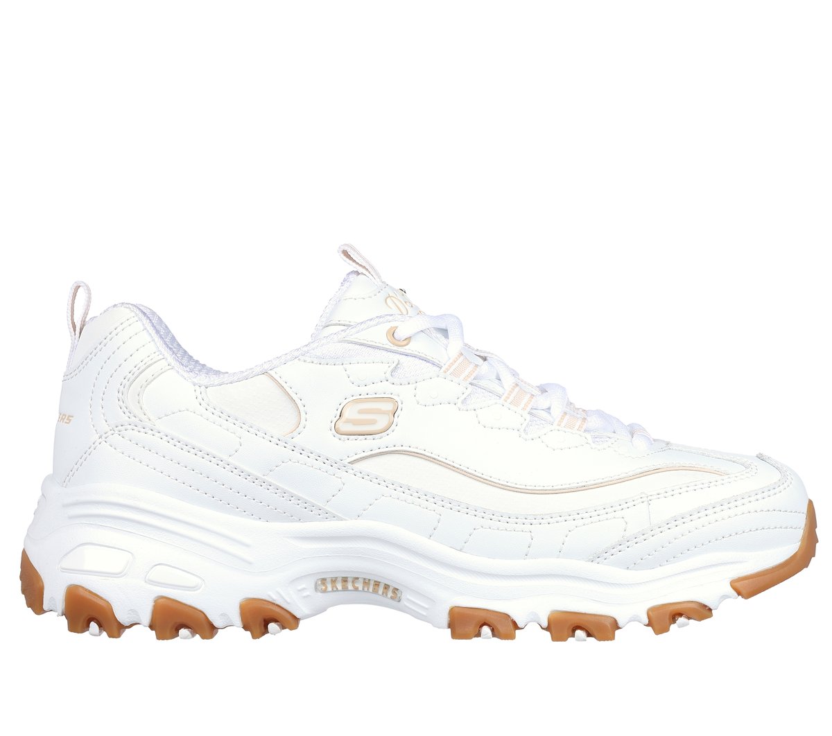Skechers D'Lites - Good Neutral Shoes em Branco, Tamanho 41