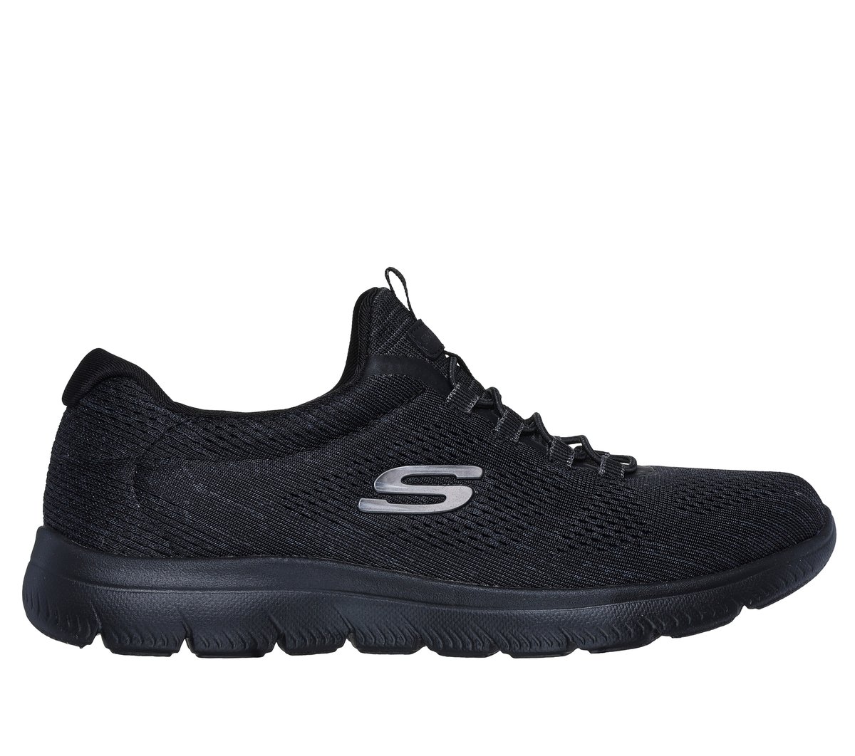 Skechers Summits - Fun Flair Sneaker in Schwarz/Weiss, Größe 43, Vegan