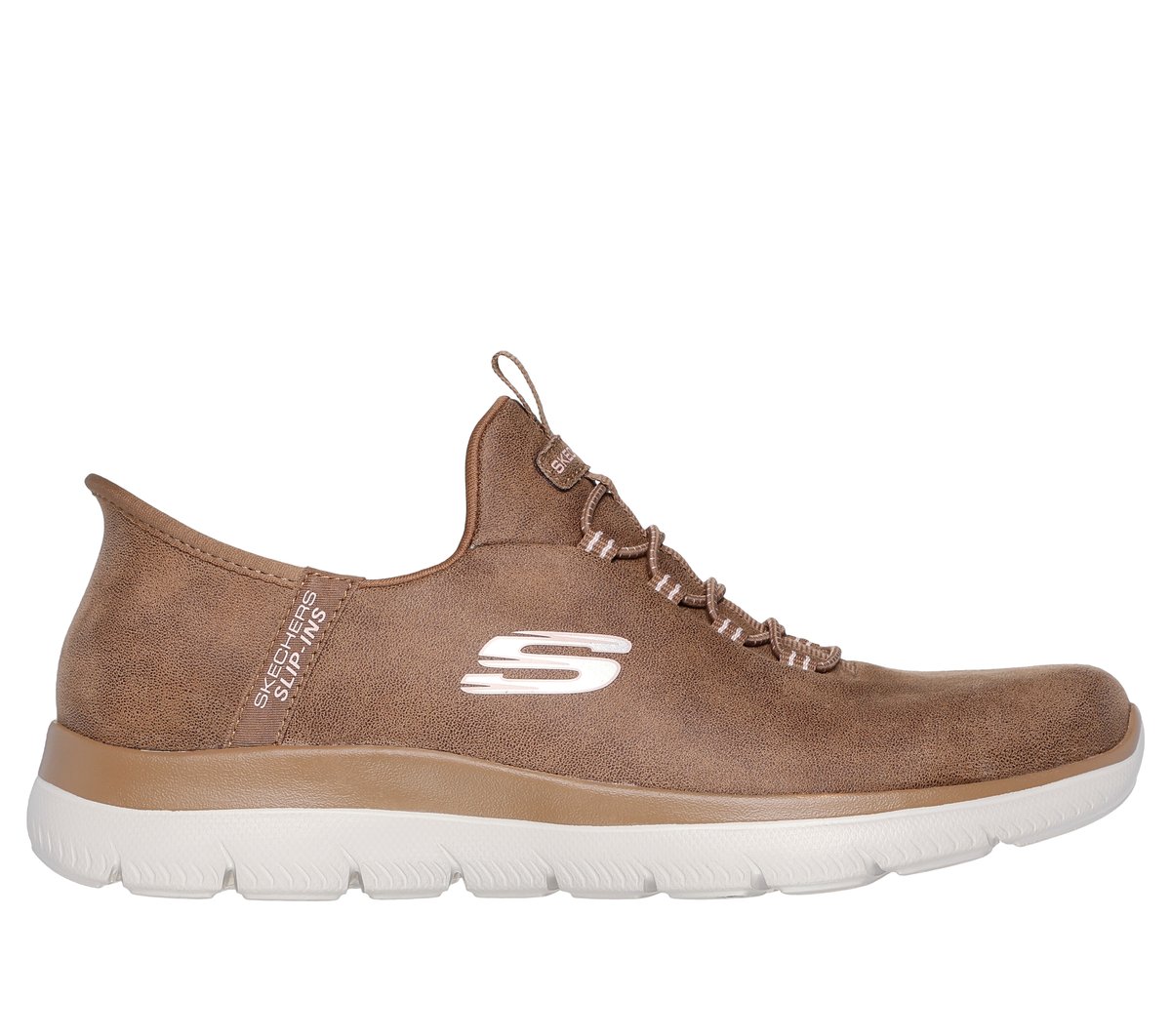Skechers kobiety Slip-ins: Summits - Unknown Trail w Kamelowy, Rozmiar 36, Vegan, Nadają się do prania w pralce Sneakersy